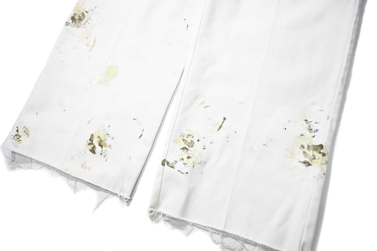 画像3: Used Dickies 874 Painted Work Pants White (3)