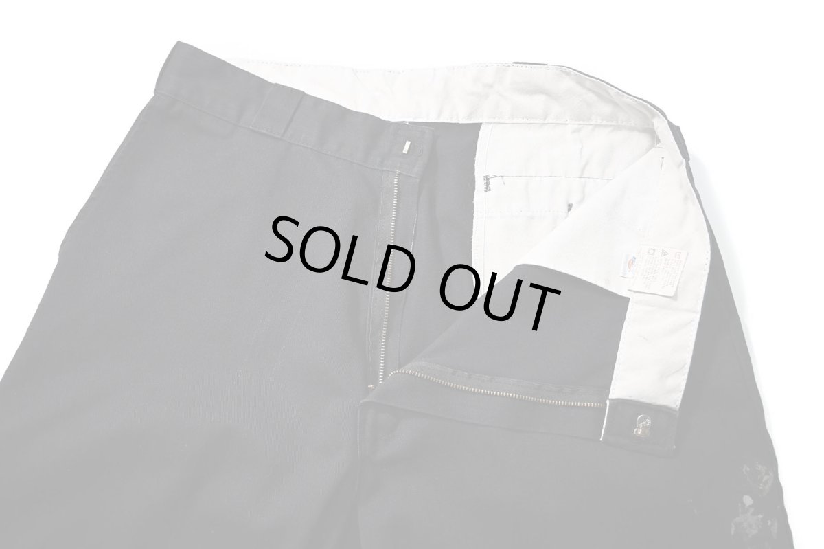 画像6: Used Dickies 85283 Double Knee Painted Work Pants Black (6)
