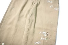 画像4: 90s Used Dickies 874 Painted Work Pants Khaki made in USA (4)