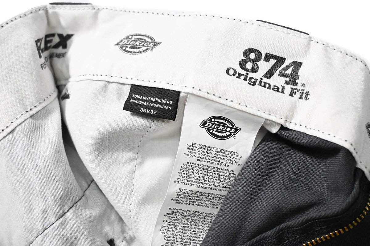 画像8: Used Dickies 874 Flex Painted Work Pants Charcoal (8)