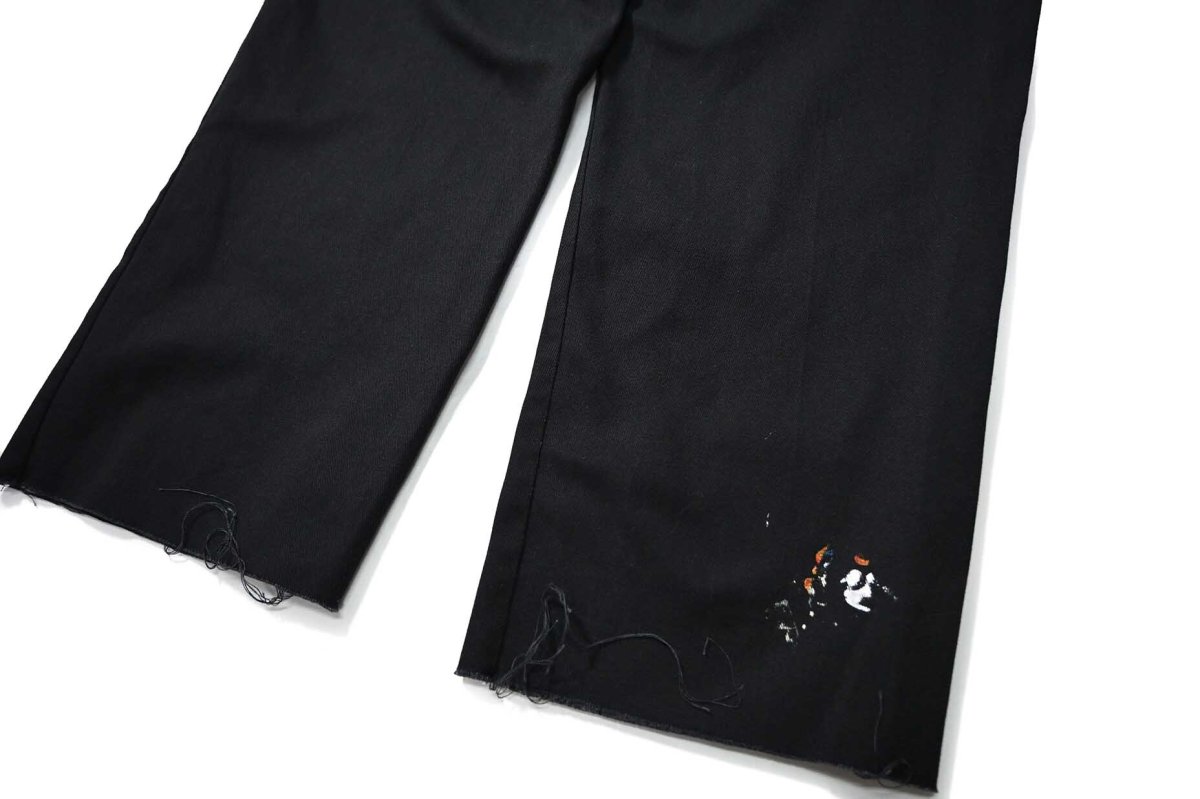 画像4: Used Dickies 874 Painted Work Pants Black (4)