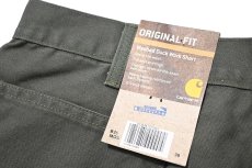 画像4: 14' Deadstock Carhartt Duck Work Shorts Moss (4)