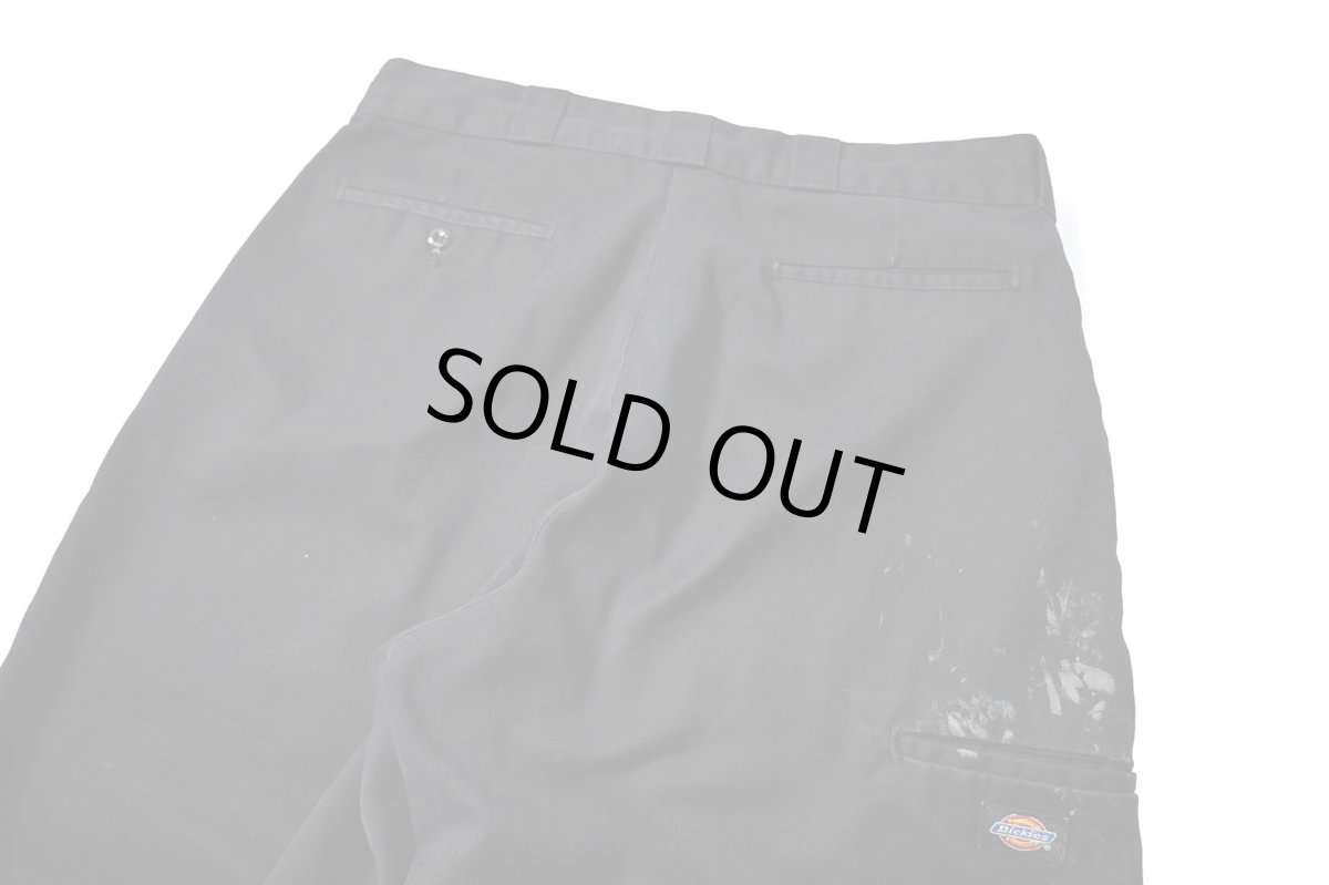 画像5: Used Dickies 85283 Double Knee Painted Work Pants Black (5)