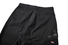 画像5: Used Dickies 85283 Double Knee Painted Work Pants Black (5)
