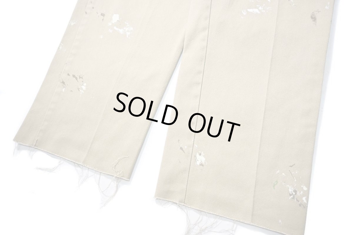 画像3: 90s Used Dickies 874 Painted Work Pants Khaki made in USA (3)