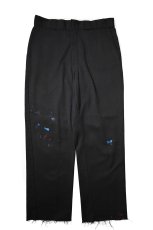 画像1: Used Dickies 874 Painted Work Pants Black (1)