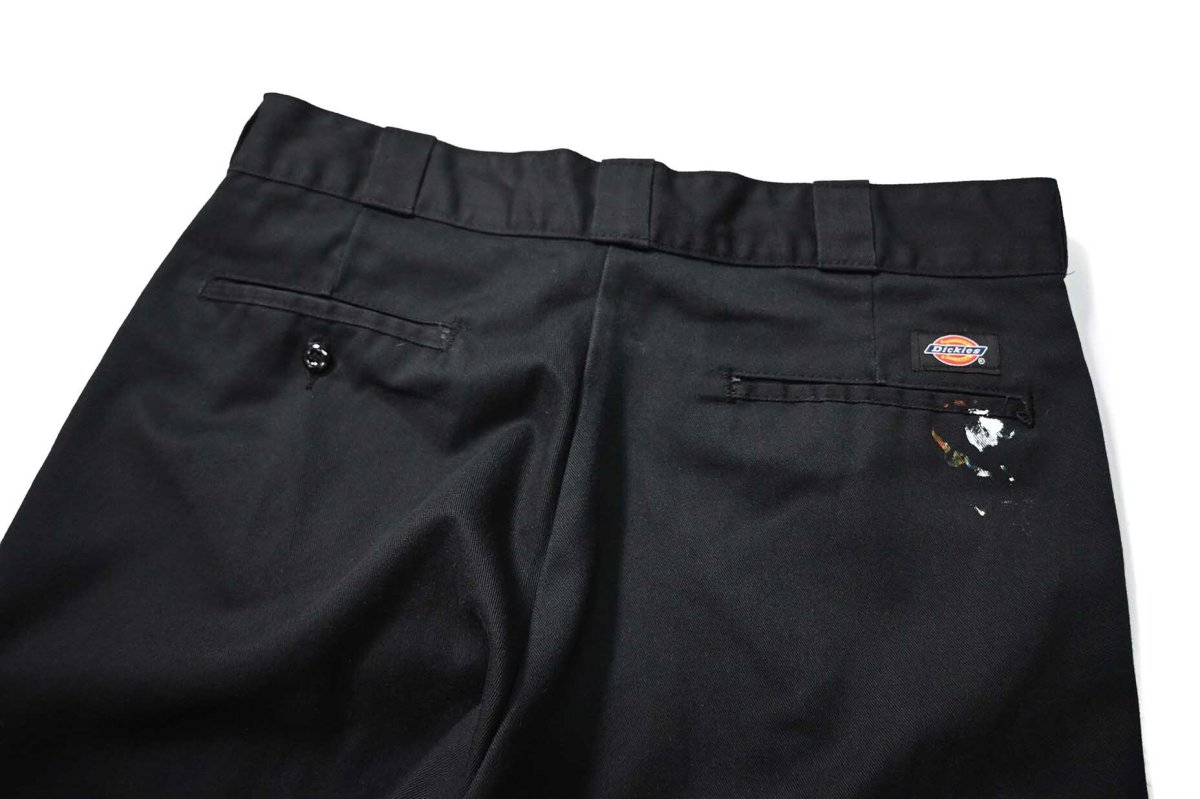 画像5: Used Dickies 874 Painted Work Pants Black (5)