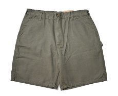 画像1: 14' Deadstock Carhartt Duck Work Shorts Moss (1)