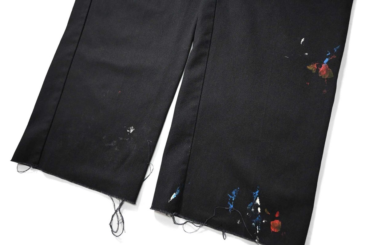 画像3: Used Dickies 874 Painted Work Pants Black (3)