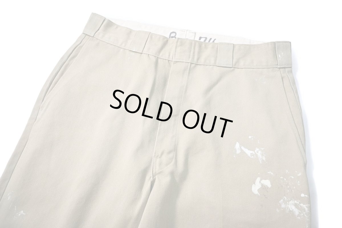 画像2: 90s Used Dickies 874 Painted Work Pants Khaki made in USA (2)