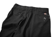 画像5: Used Dickies 874 Flex Painted Work Pants Black (5)