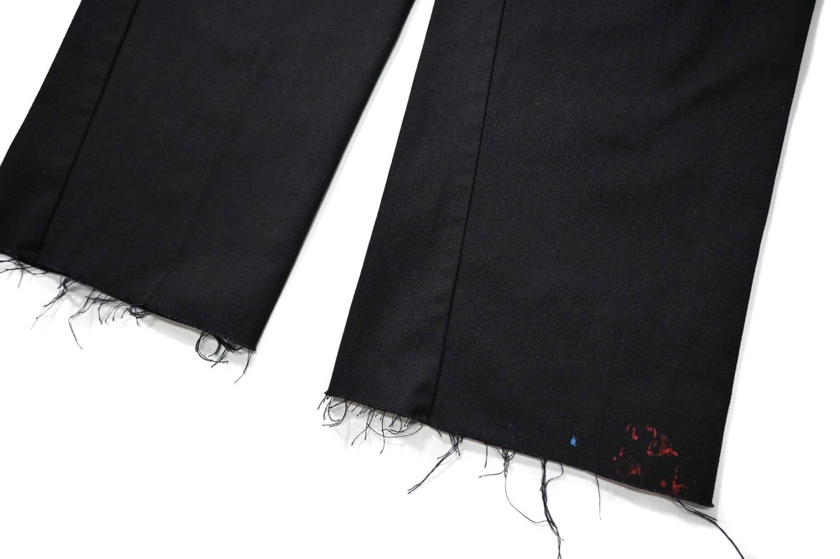 画像3: Used Dickies 874 Painted Work Pants Black (3)