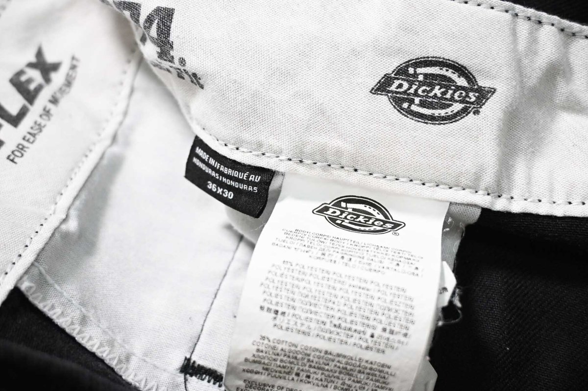 画像8: Used Dickies 874 Flex Painted Work Pants Black (8)