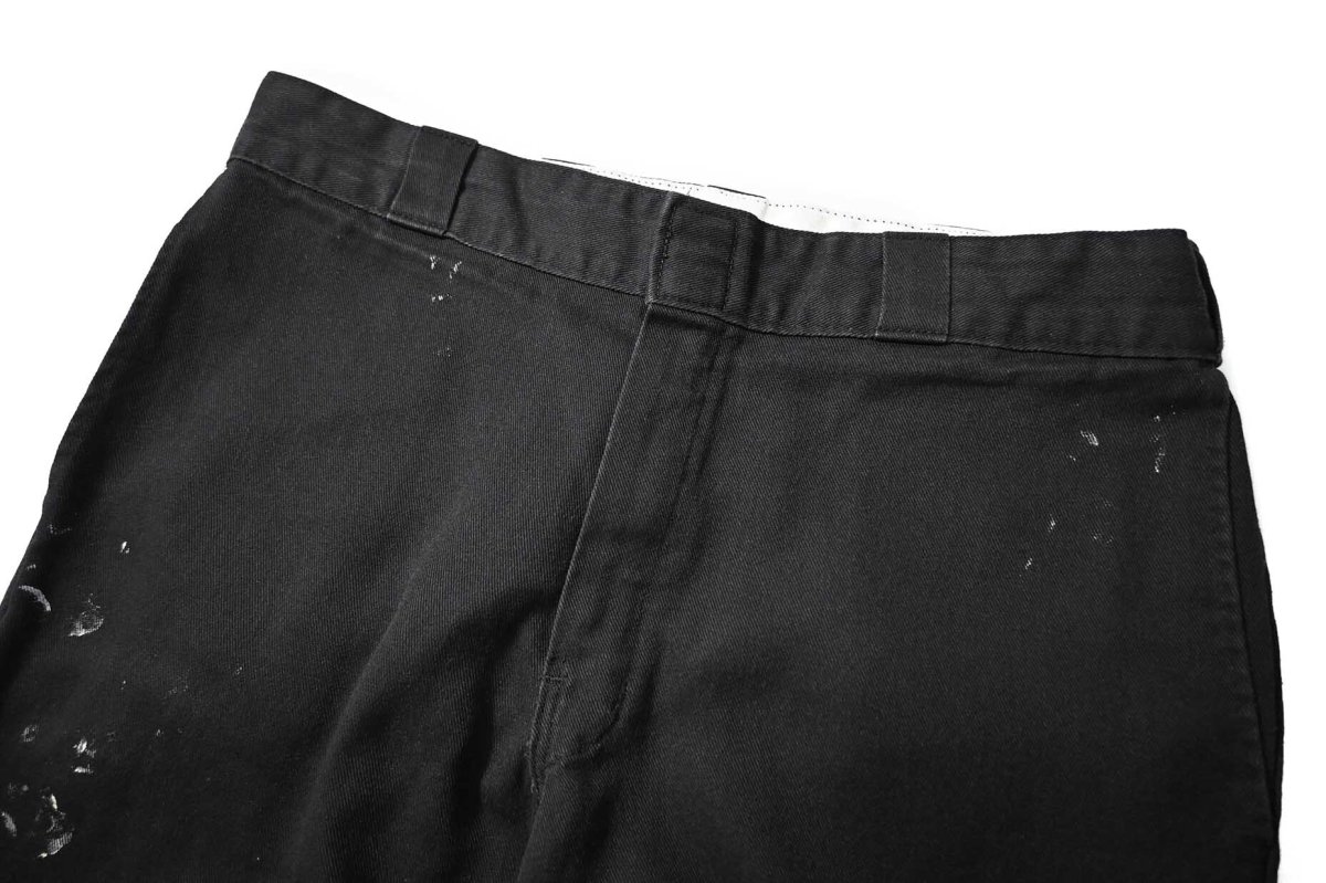 画像2: Used Dickies 874 Flex Painted Work Pants Black (2)