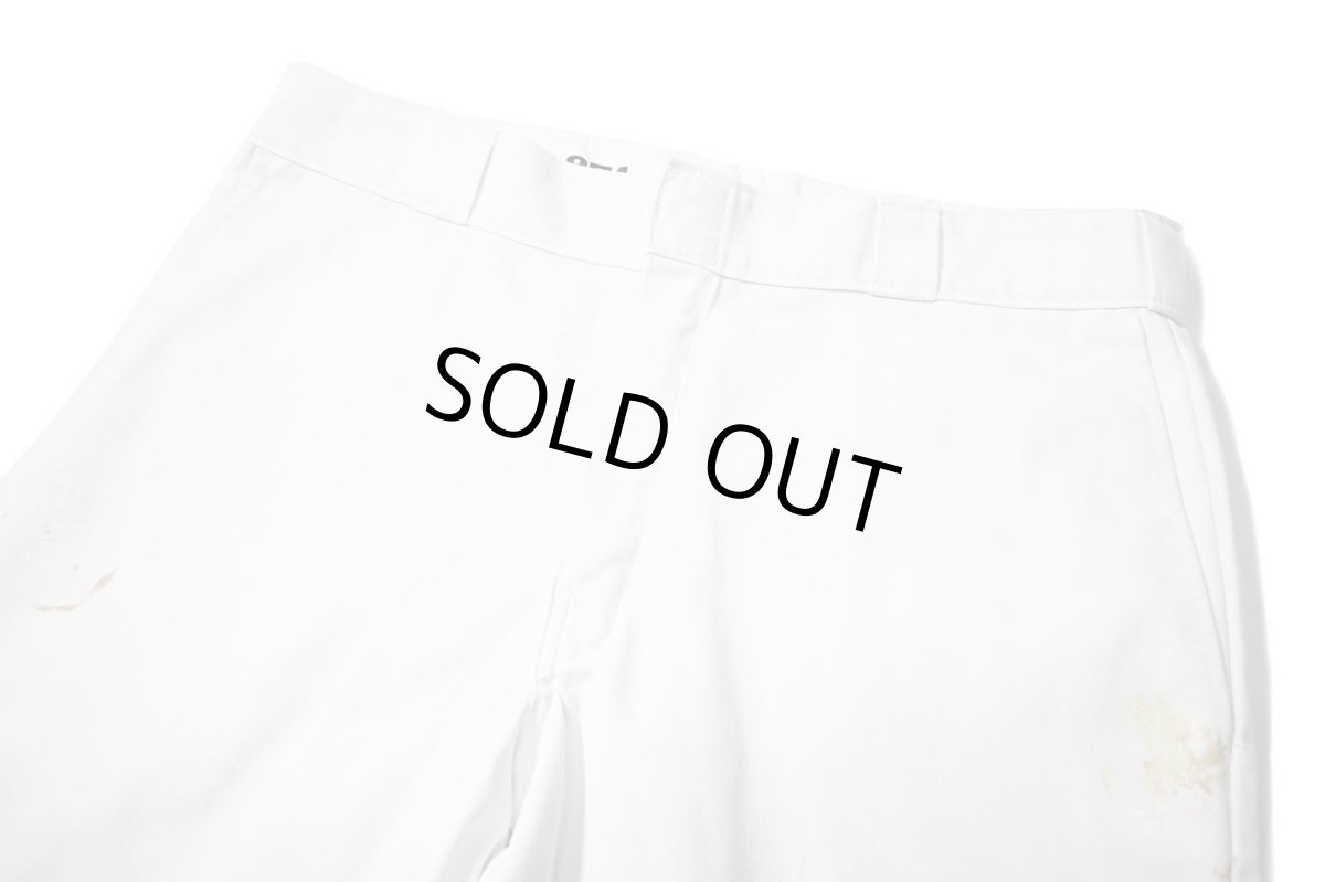 画像2: Used Dickies 874 Painted Work Pants White (2)