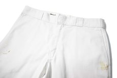 画像2: Used Dickies 874 Painted Work Pants White (2)