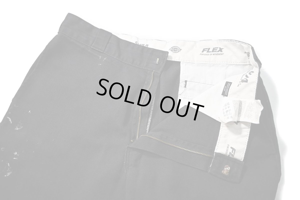 画像7: Used Dickies 874 Flex Painted Work Pants Black (7)