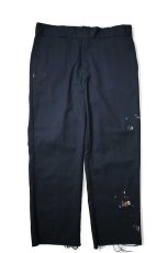 画像1: Used Dickies 874 Flex Painted Work Pants Navy (1)