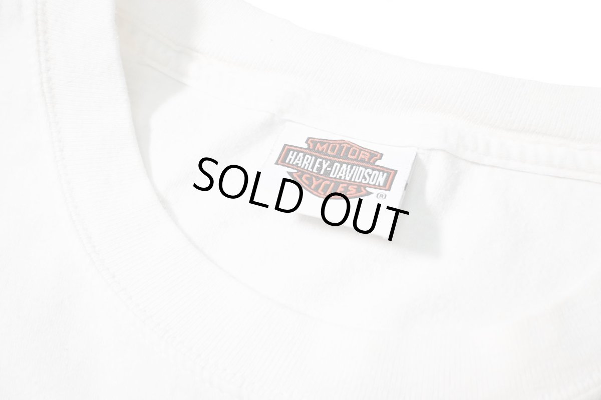 画像4: Used Harley-Davidson Print Pocket Tee (4)