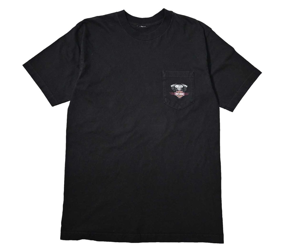 画像1: 00s Harley-Davidson Print Pocket Tee (1)
