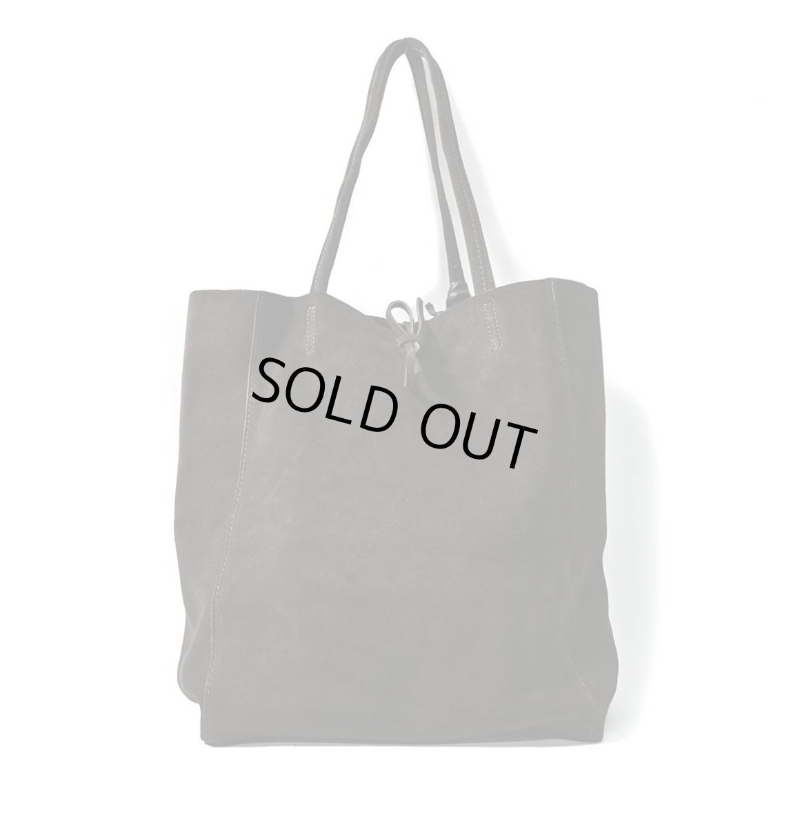 画像1: MARLON FIRENZE Calf Leather Shopper Bag Cioccolato Suede (1)