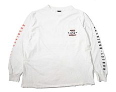 画像1: 90s Used Harley-Davidson L/S Print Pocket Tee made in USA (1)