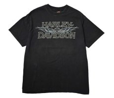 画像1: 00s Used Harley-Davidson Print Tee made in USA (1)
