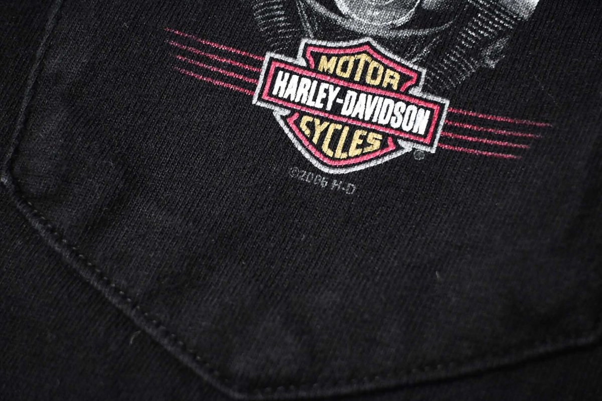 画像3: 00s Harley-Davidson Print Pocket Tee (3)