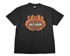 画像1: 90s Used Harley-Davidson Print Tee made in USA (1)