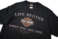 画像2: 00s Used Harley-Davidson Print Tee made in USA (2)