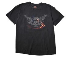 画像1: 00s Used Harley-Davidson Print Tee made in USA (1)