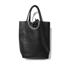 画像1: MARLON FIRENZE Calf Leather Mini Shopper Bag Nero (1)