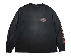 画像1: 00s Used Harley-Davidson L/S Print Tee (1)