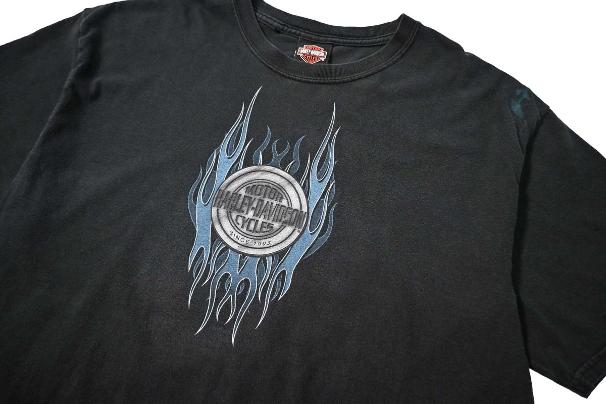 画像2: 00s Used Harley-Davidson Print Tee made in USA (2)