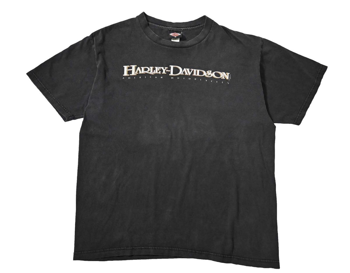 画像1: 00s Used Harley-Davidson Print Tee made in USA (1)