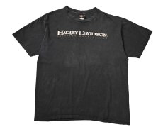画像1: 00s Used Harley-Davidson Print Tee made in USA (1)