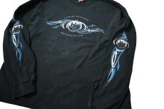 画像2: 00s Used Harley-Davidson L/S Print Tee made in USA (2)
