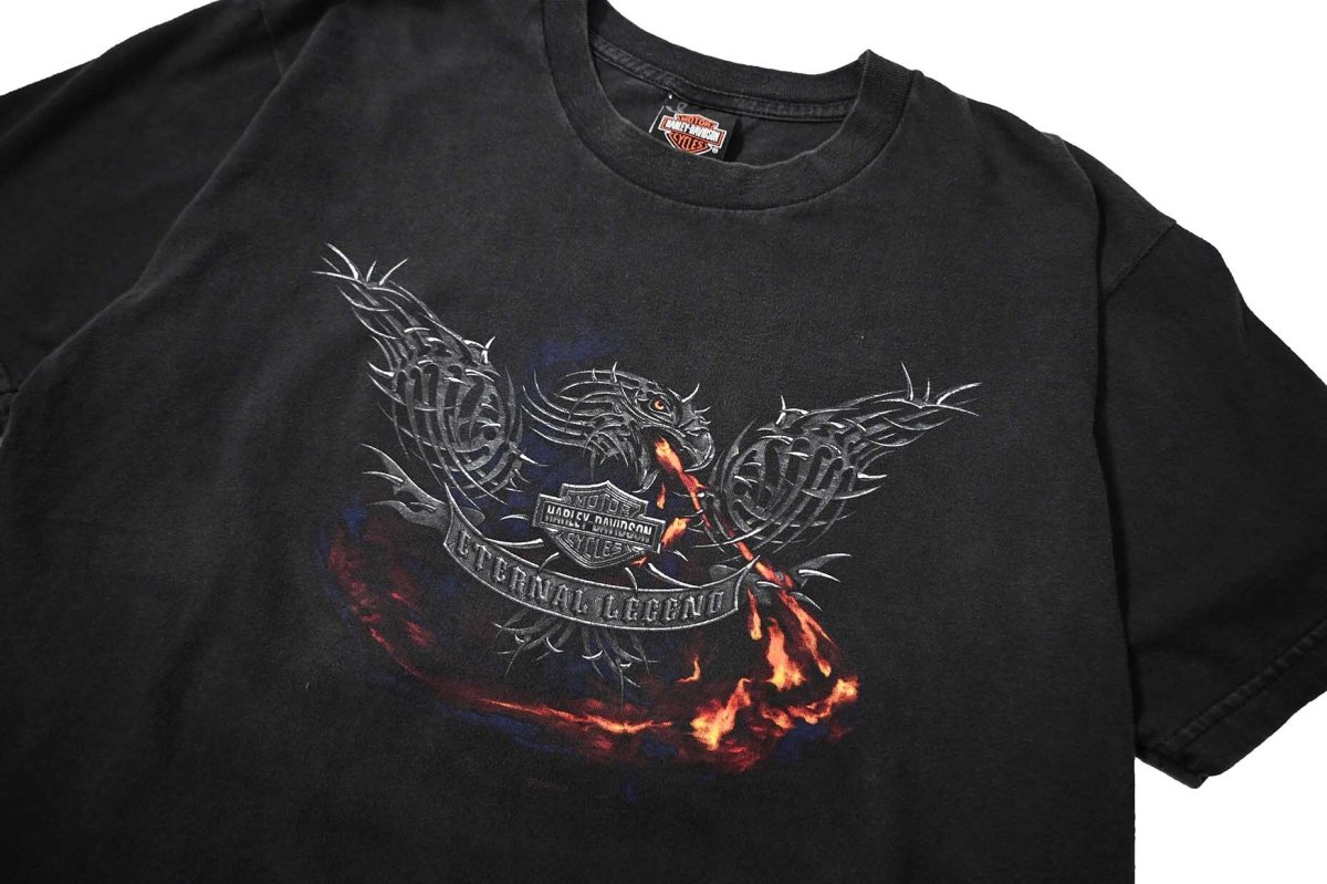 画像2: 00s Used Harley-Davidson Print Tee made in USA (2)