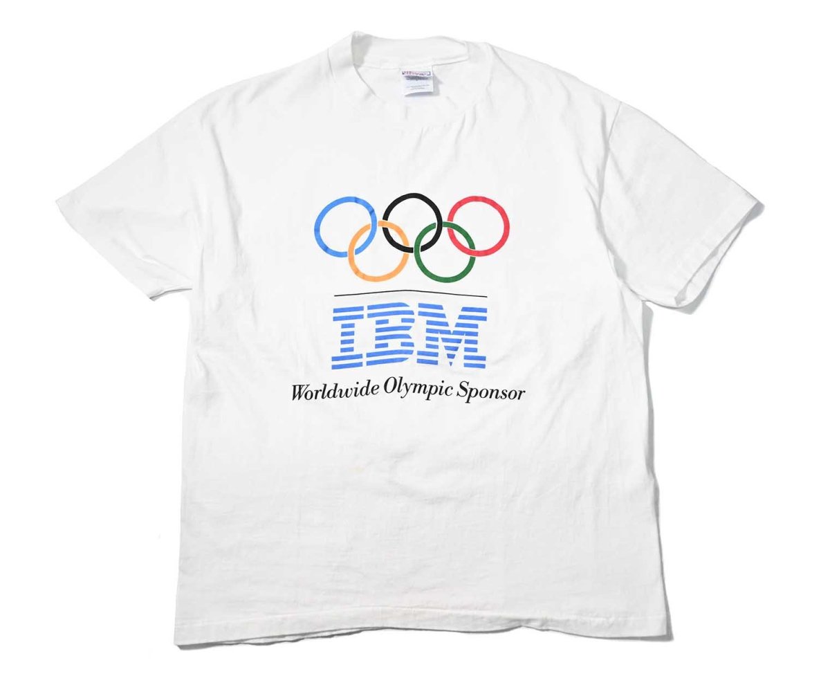 画像1: 90s Used IBM Print Tee made in USA (1)