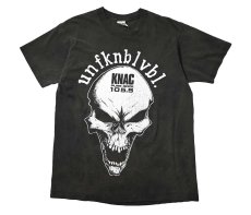 画像1: 90s Used KNAC Pure Rock 105.5 Print Tee made in USA (1)