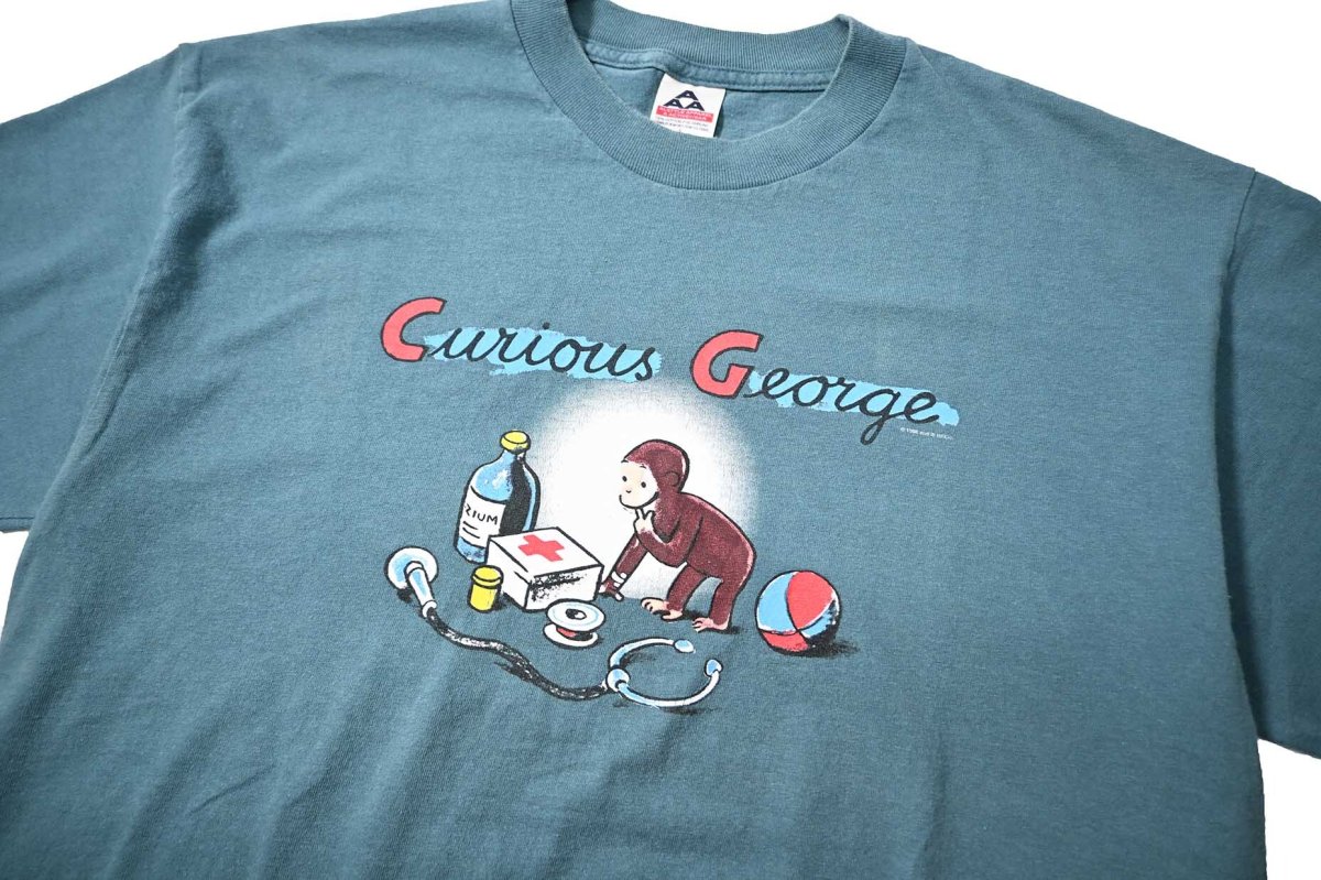 画像2: 90s Used Curious George Print Tee (2)