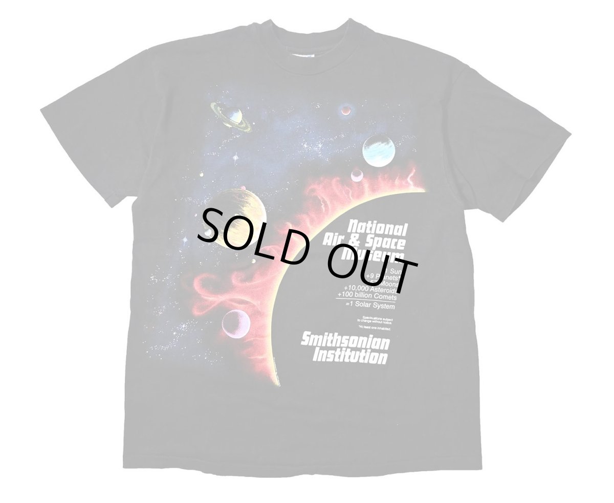 画像1: 90s Used National Air&Space Museum Print Tee made in USA (1)