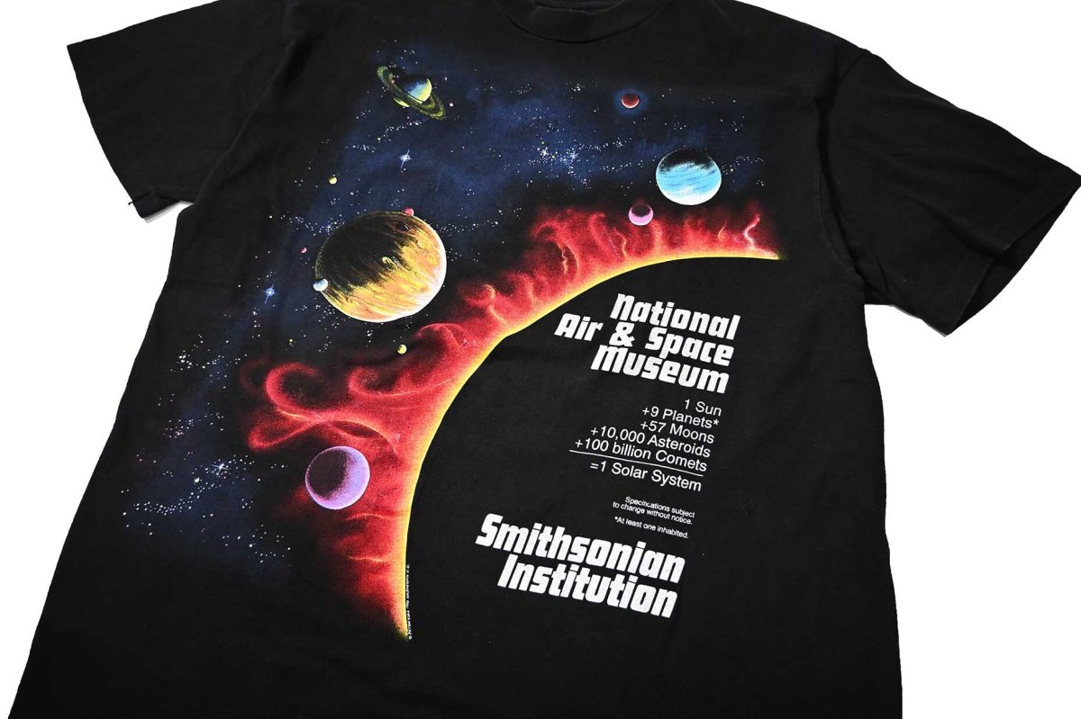 画像2: 90s Used National Air&Space Museum Print Tee made in USA (2)