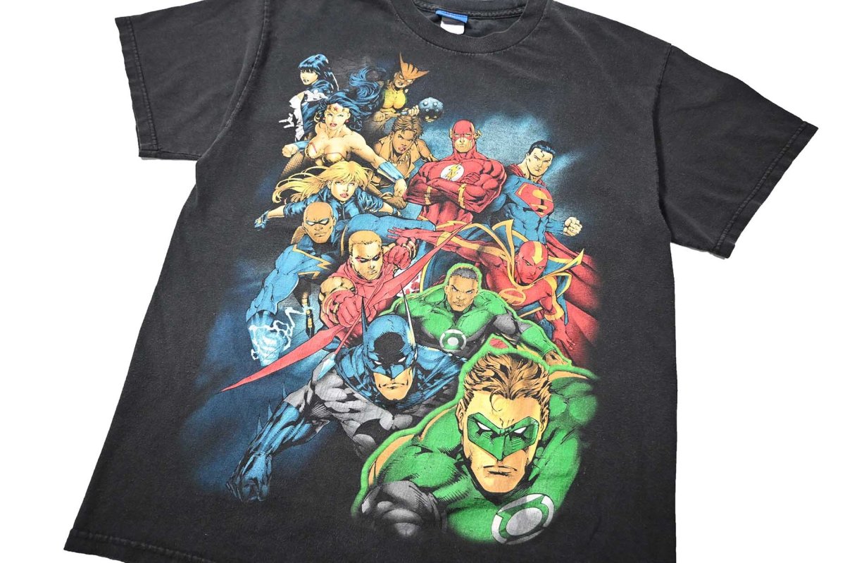 画像2: 00s Used Justice League Print Tee (2)