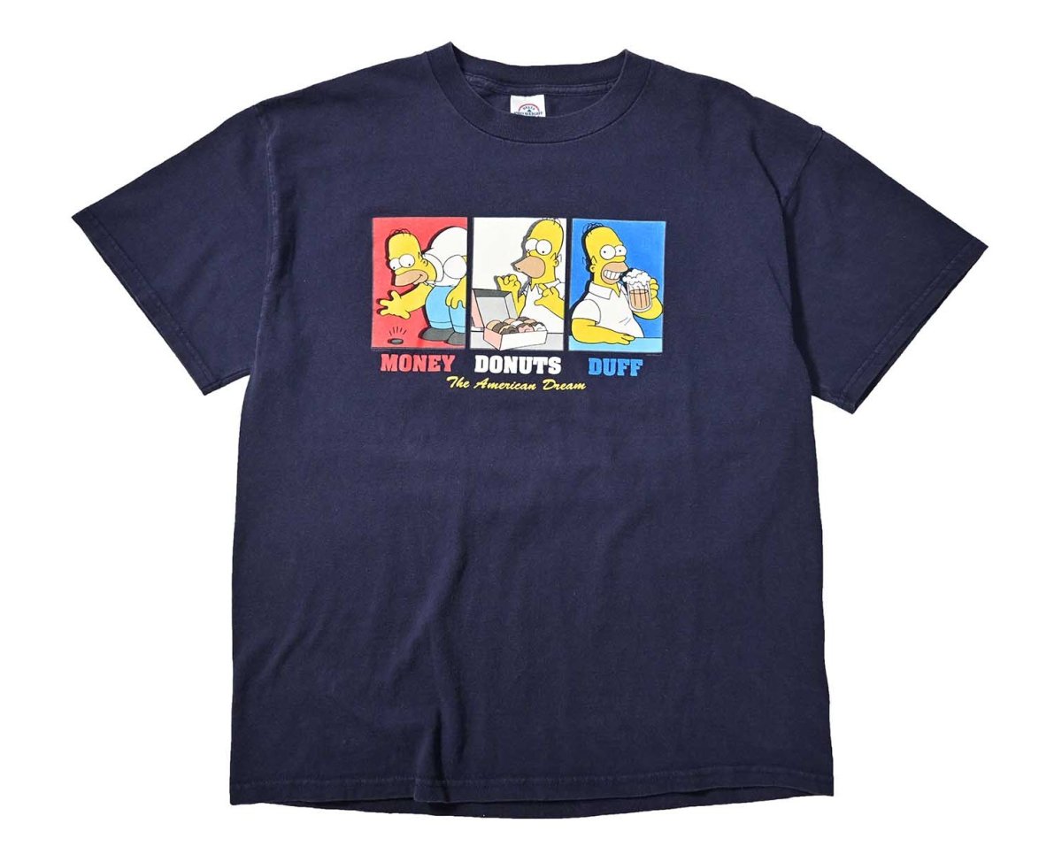 画像1: 00s Used The Simpsons Print Tee (1)
