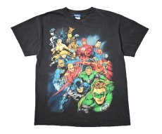 画像1: 00s Used Justice League Print Tee (1)