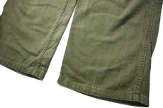 画像3: 50s Used Us Army M-47 HBT Utility Trouser (3)
