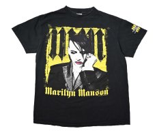 画像1: 00s Used Marilyn Manson Print Tee (1)