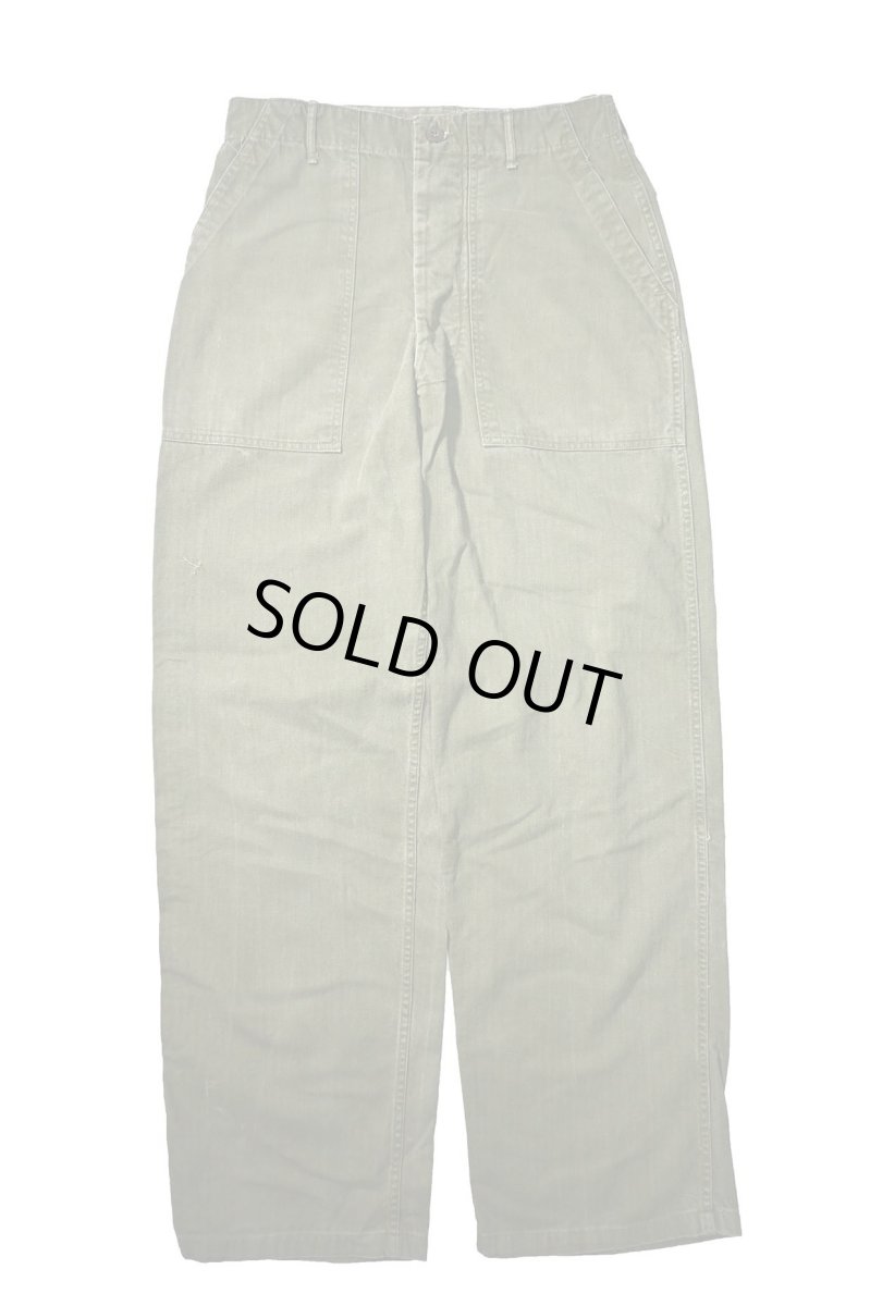 画像1: 50s Used Us Army M-47 HBT Utility Trouser (1)