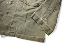 画像4: 40s Used Used Us Army M-47 HBT Jacket (4)